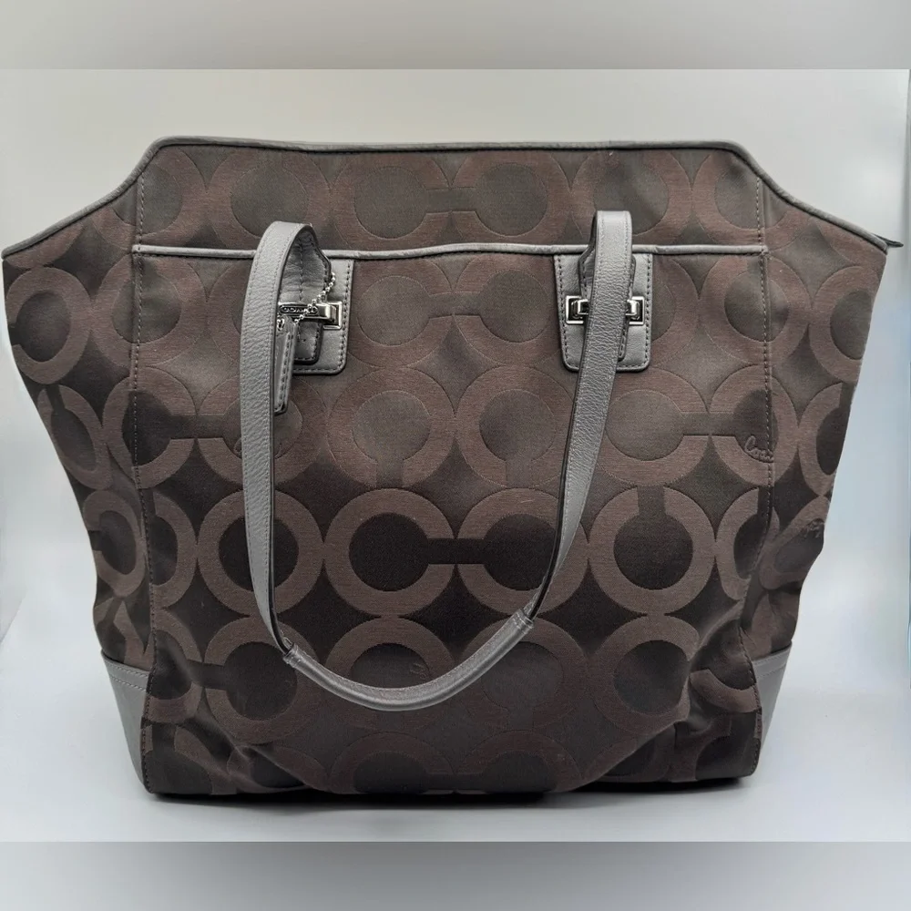 Coach Taylor Op Art Alexis Carryall Tote Bag | Very Good Condition
